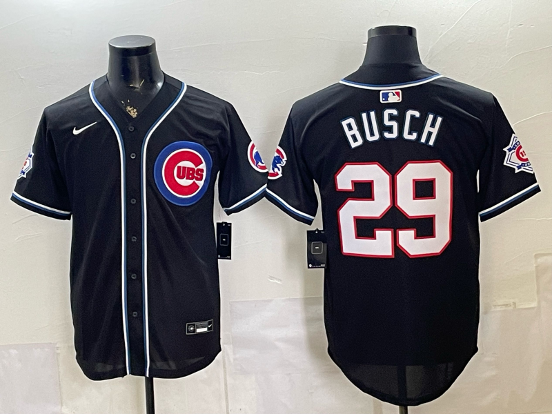 Men 2026 Chicago Cubs #29 Busch black Game Nike MLB Jersey 0528003